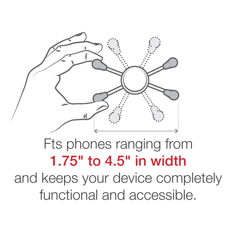 RAM® X-Grip® Large Phone Mount with Composite Suction Cup Base (RAP-B-224-2-A-UN10U)