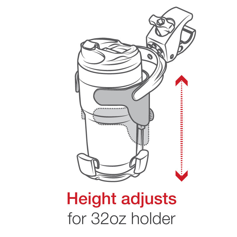 RAM® Level Cup™ XL 32oz Drink Holder with RAM® Tough-Claw™ (RAP-B-417-400U)