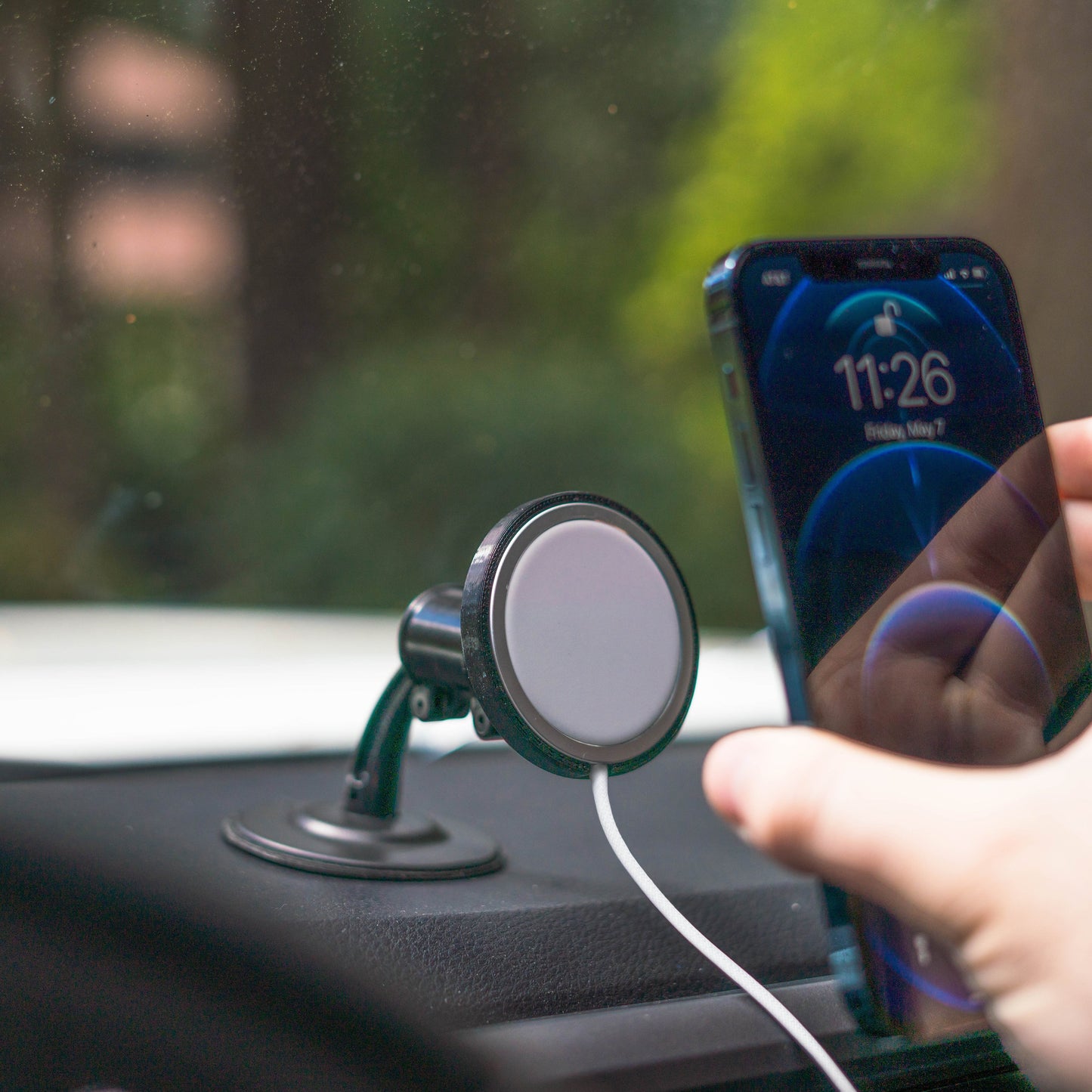 RAM® Lil Buddy™ Adhesive Dash Mount for Apple 25W MagSafe (RAP-SB-180-AP-MAG-1U)