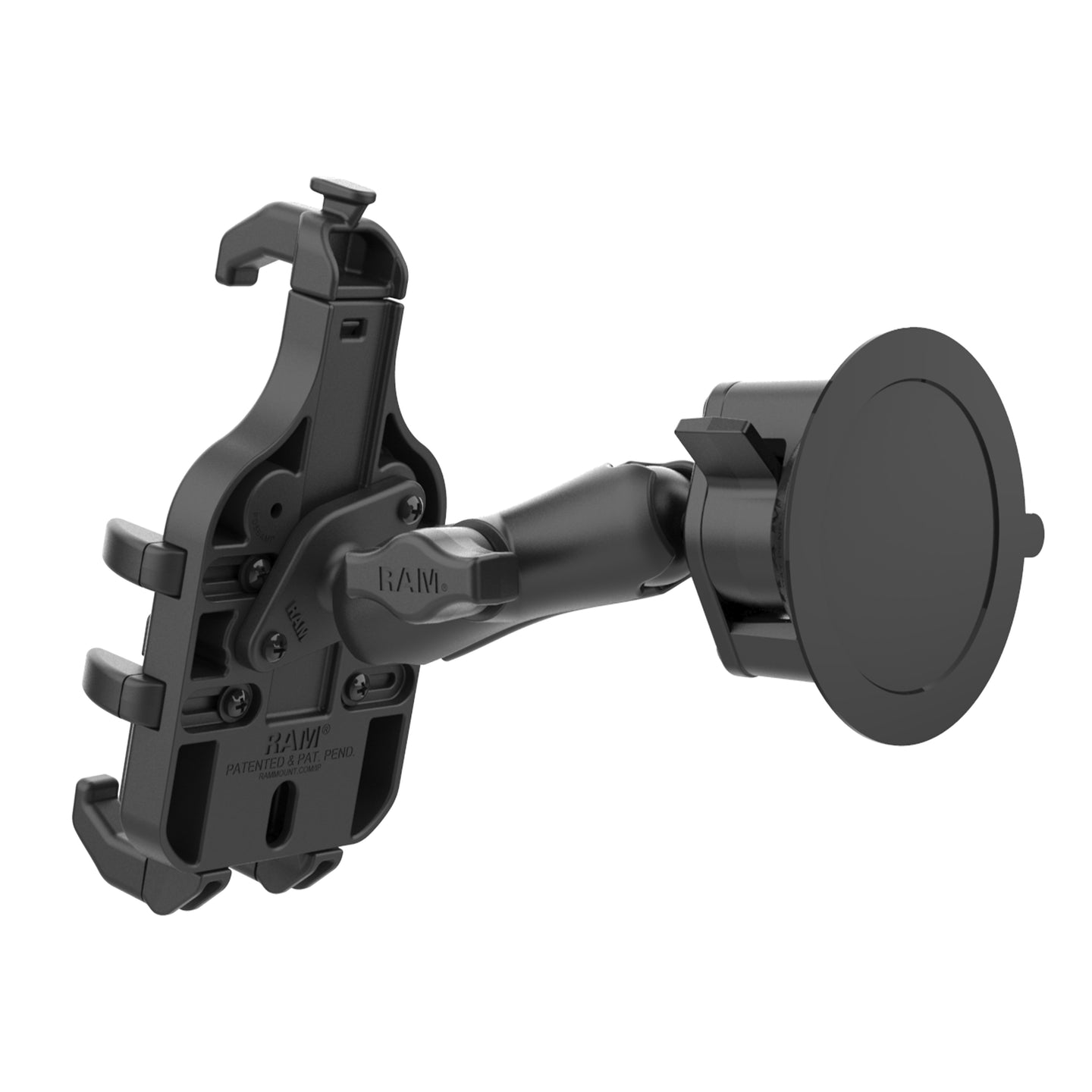 RAM® Quick-Grip™ Pro Phone Mount with Twist-Lock™ Suction Cup - Medium (RAM-B-166-PD5U)