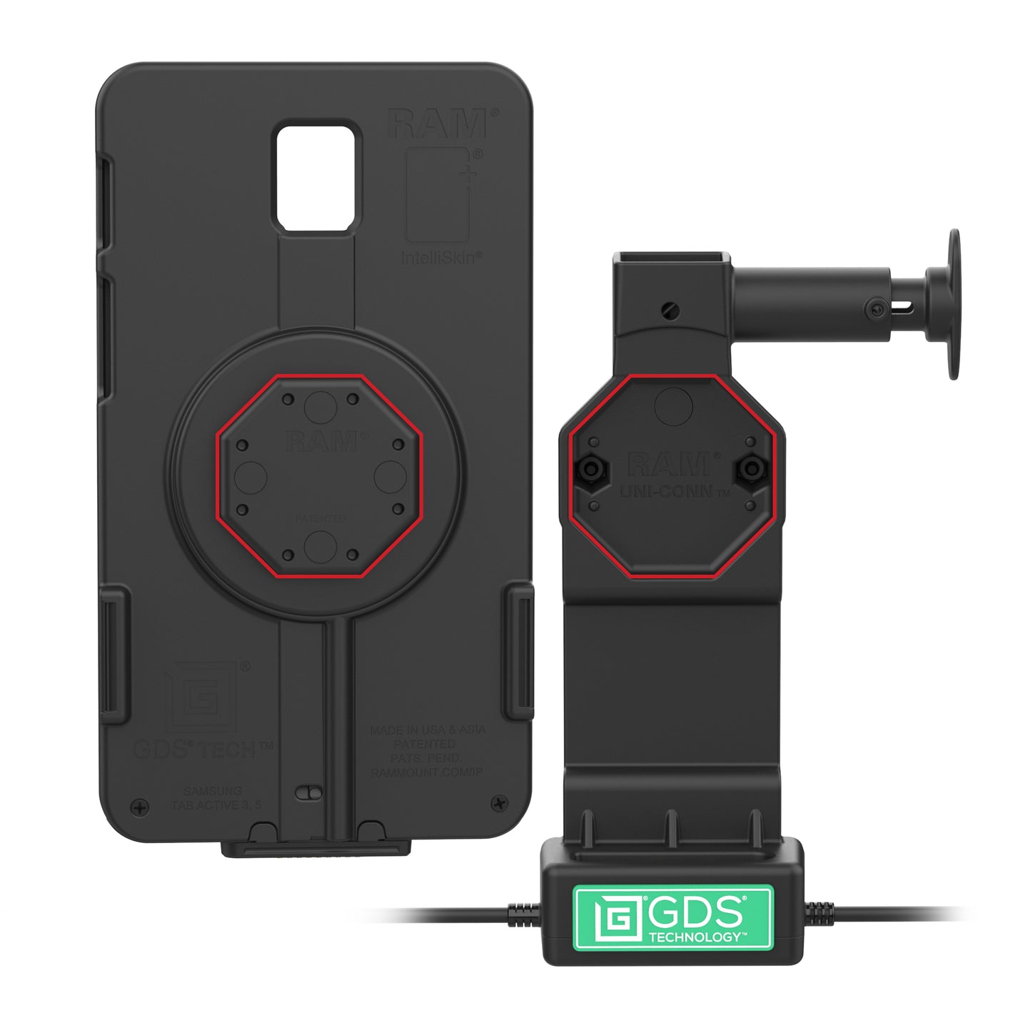 GDS® Uni-Conn™ Dock with Release Button (RAM-GDS-DOCK-U4CPU)