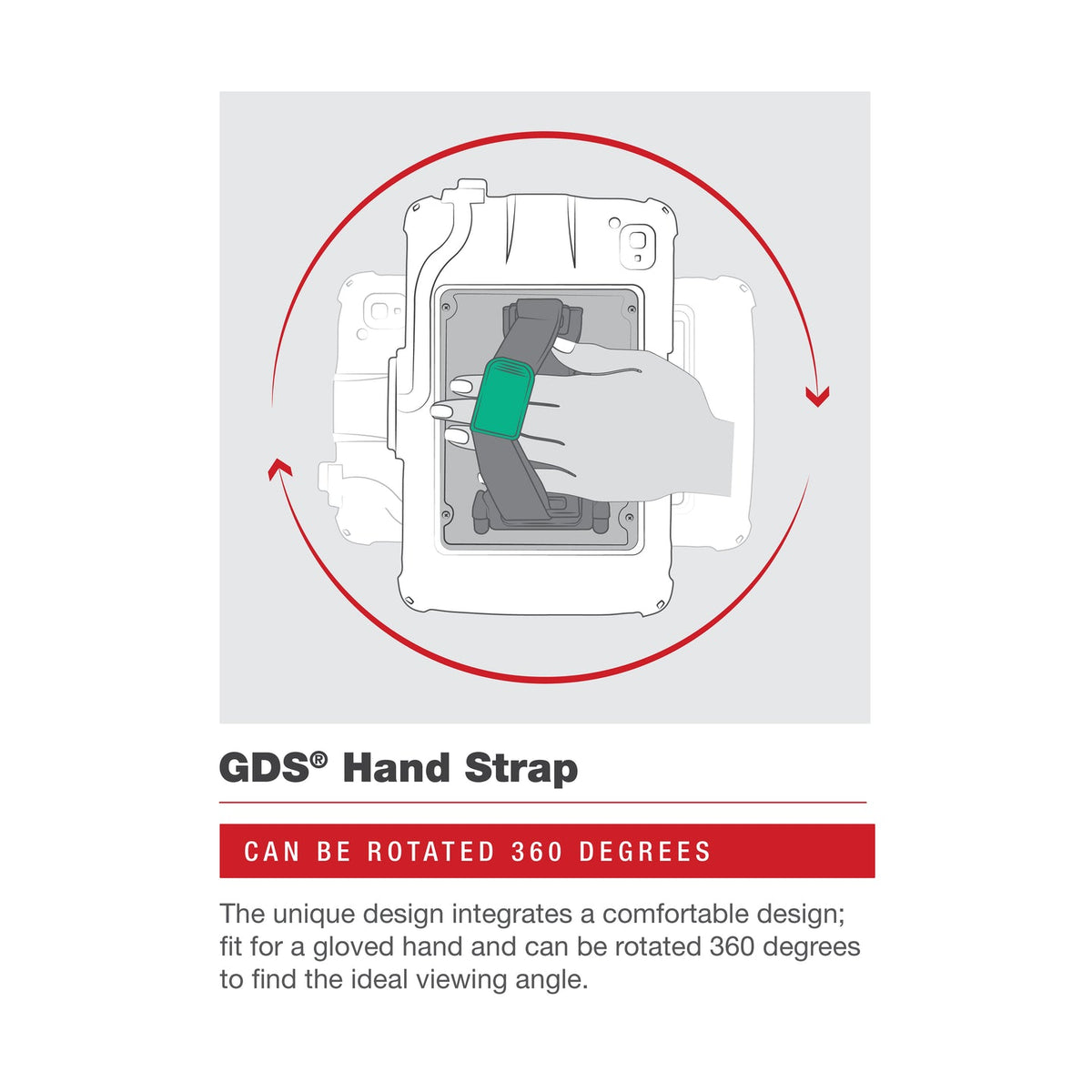 GDS® Hand-Stand™ Magnetic Accessory for Zebra ET401 & ET4x 10” Tablet (RAM-GDS-HS1M-ZE21U)