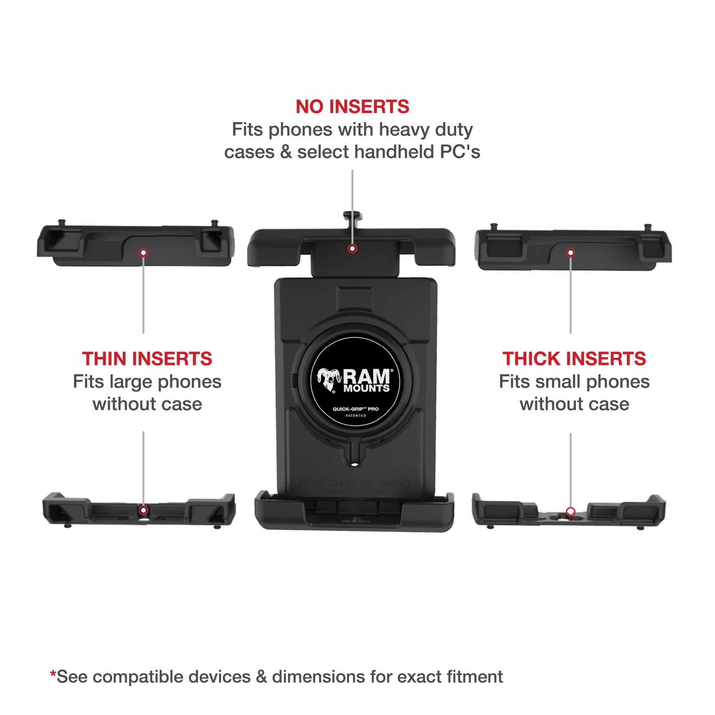 RAM® Quick-Grip™ Pro XL Phone Holder (RAM-HOL-PD7U)