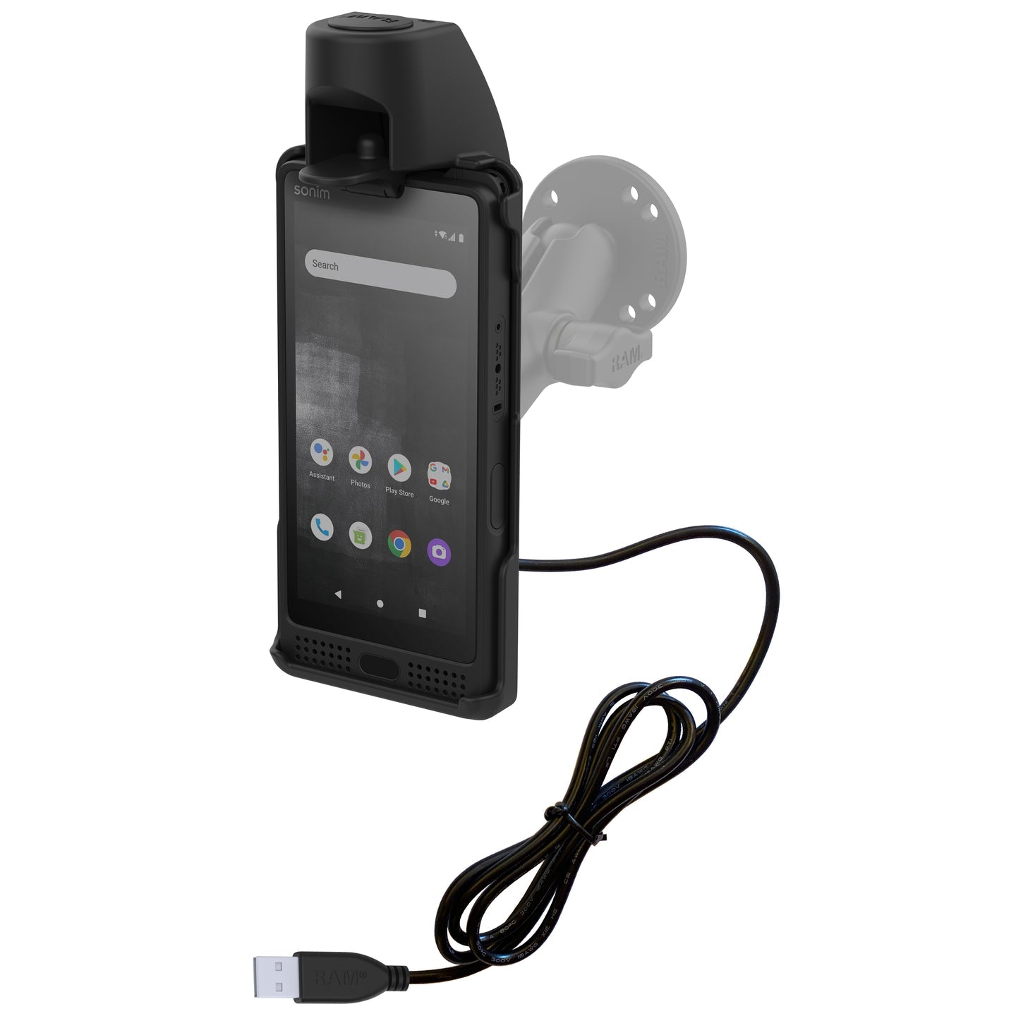RAM® EZ-Roll'r™ Powered Dock for Sonim XP10 (RAM-HOL-SNM4PU)