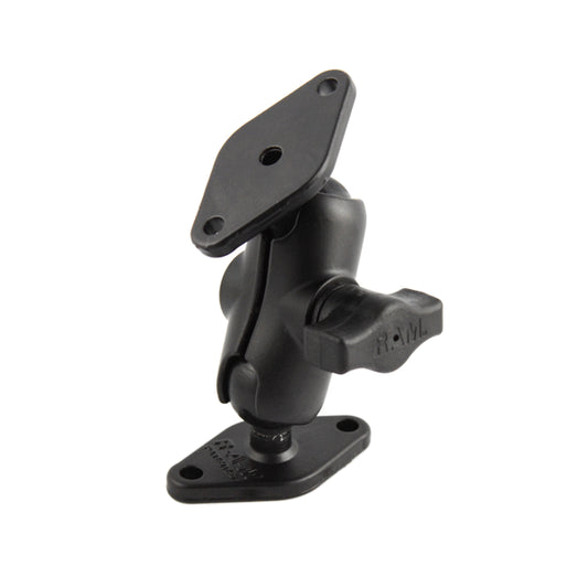 RAM 1" Ball Mount with Short Arm & 2/Diamond Bases (RAM-B-102U-A) - RAM Mounts New Zealand