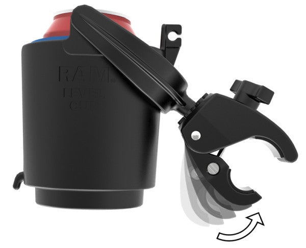 RAM Tough-Claw™ Mount with Cup Holder (RAM-B-132-400U) - Image2