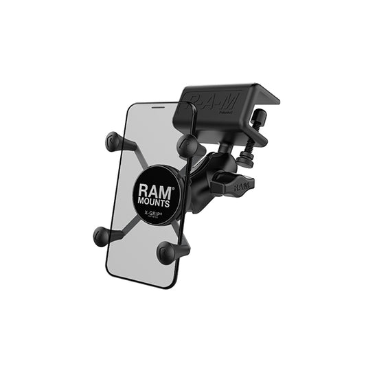 RAM® X-Grip® Phone Mount with Glare Shield Clamp Base (RAM-B-177-UN7U)