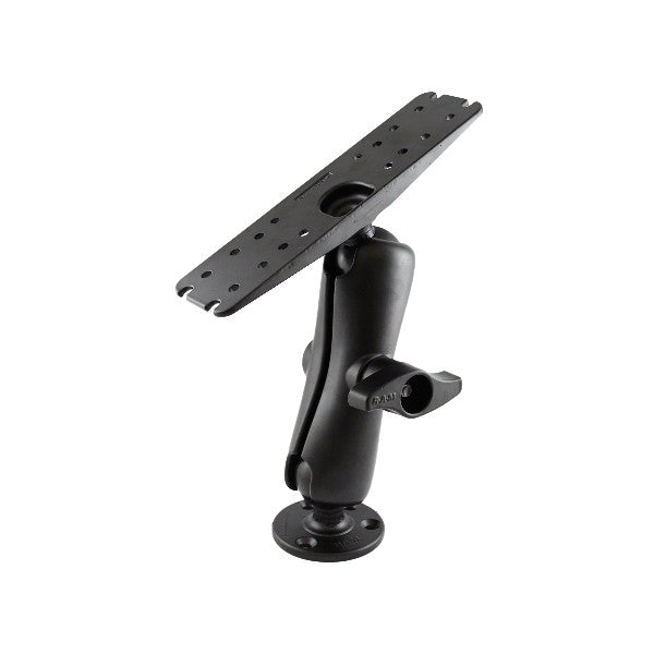 RAM D Size Ball Mount with Round Plate Medium Length (RAM-D-111U) - Image1