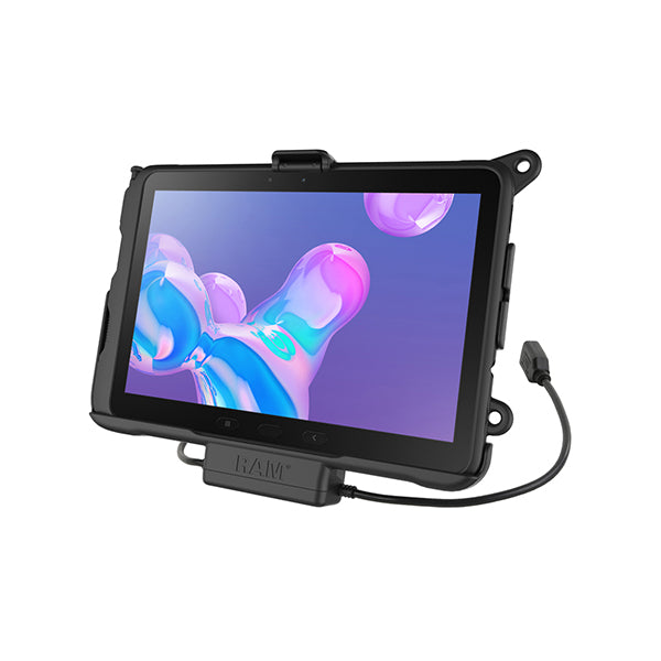 RAM® EZ-Roll'r™ Power & Data Cradle for Samsung Galaxy Tab Active Pro (RAM-HOL-SAM52PDU)-Image-1