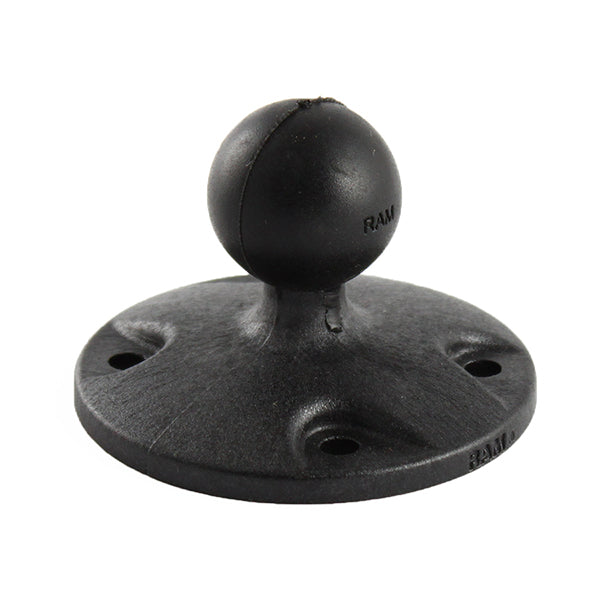 RAM 2.5" Composite Round Base with the AMPs Hole Pattern & 1" Ball (RAP-B-202U)