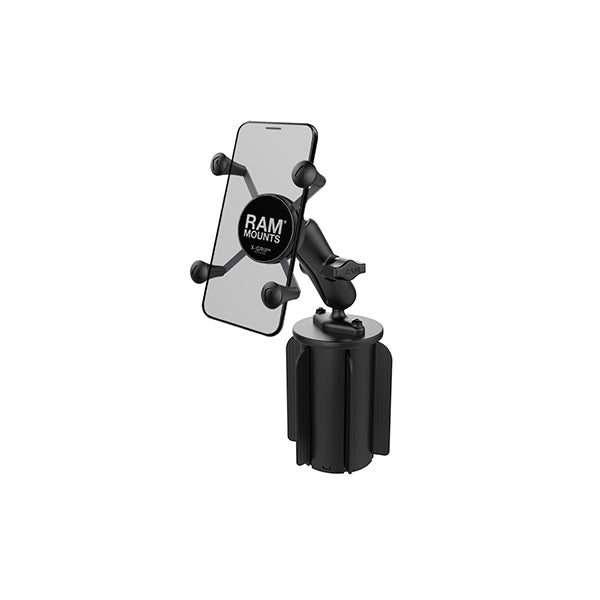 RAM® X-Grip® Phone Mount with RAM-A-CAN™ II Cup Holder Base (RAP-299-3-UN7BU)